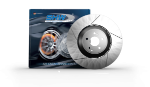 Porsche Panamera GTS Brake Rotor (1) - Right Front - SHW Performance - Slotted Lightweight - `13-`16